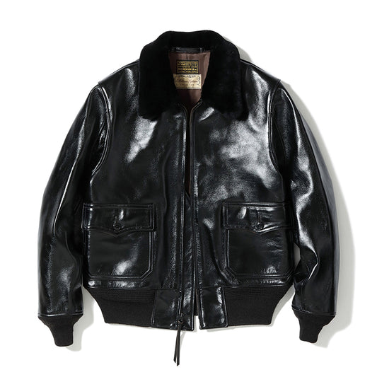 BUZZ RICKSON'S Lot No. BR80655 / WILLIAM GIBSON COLLECTION Type BLACK AN-J-3A HORSEHIDE MODEL