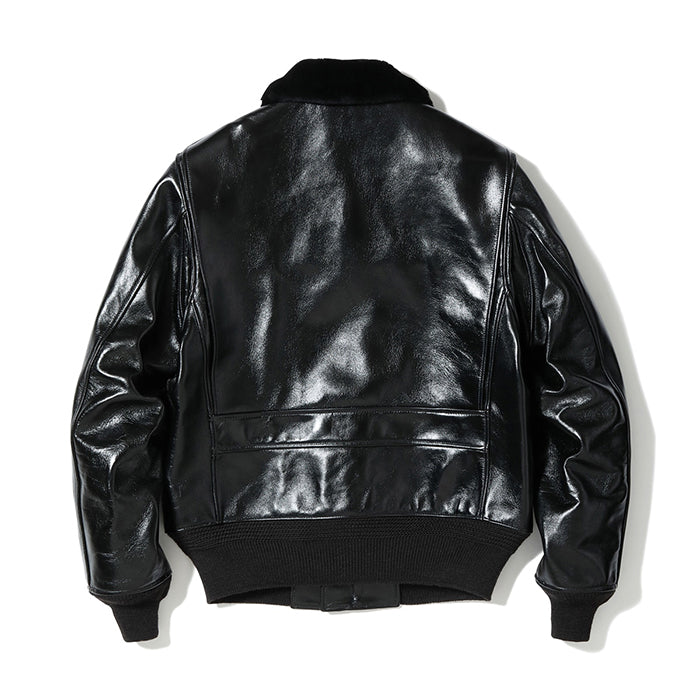 BUZZ RICKSON'S Lot No. BR80655 / WILLIAM GIBSON COLLECTION Type BLACK AN-J-3A HORSEHIDE MODEL