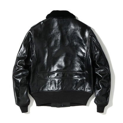 BUZZ RICKSON'S Lot No. BR80655 / WILLIAM GIBSON COLLECTION Type BLACK AN-J-3A HORSEHIDE MODEL