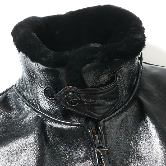 BUZZ RICKSON'S Lot No. BR80655 / WILLIAM GIBSON COLLECTION Type BLACK AN-J-3A HORSEHIDE MODEL