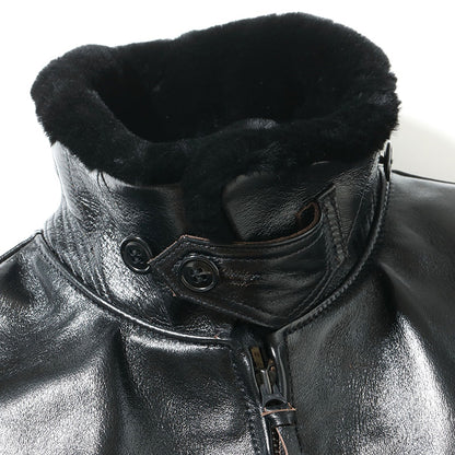 BUZZ RICKSON'S Lot No. BR80655 / WILLIAM GIBSON COLLECTION Type BLACK AN-J-3A HORSEHIDE MODEL