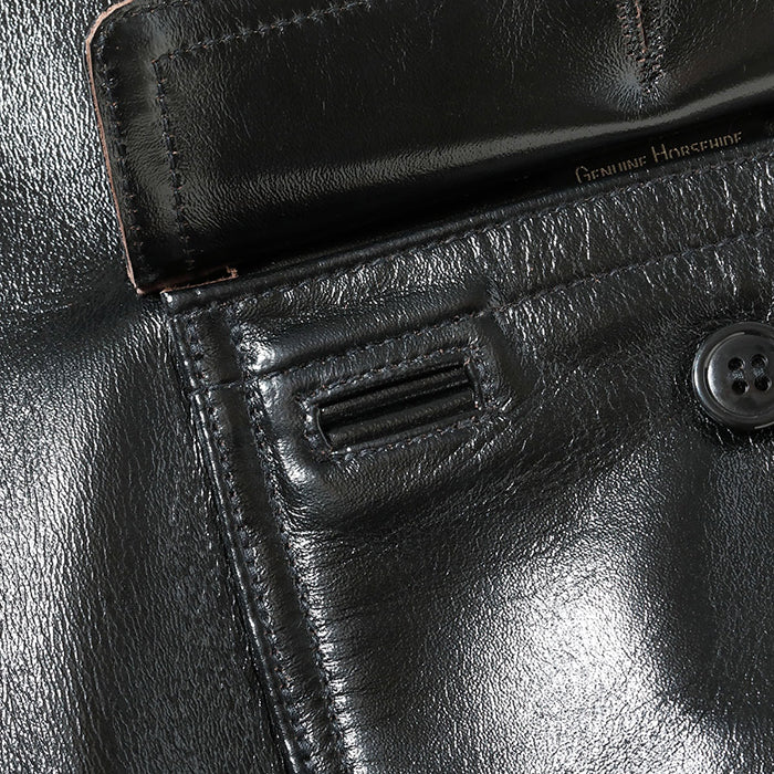 BUZZ RICKSON'S Lot No. BR80655 / WILLIAM GIBSON COLLECTION Type BLACK AN-J-3A HORSEHIDE MODEL
