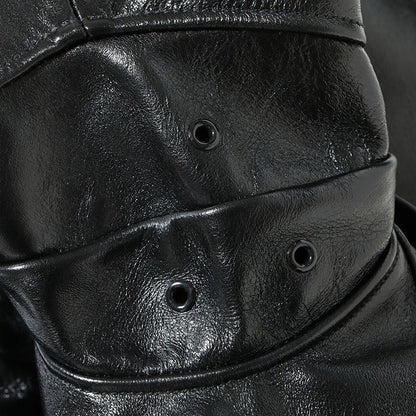 BUZZ RICKSON'S Lot No. BR80655 / WILLIAM GIBSON COLLECTION Type BLACK AN-J-3A HORSEHIDE MODEL