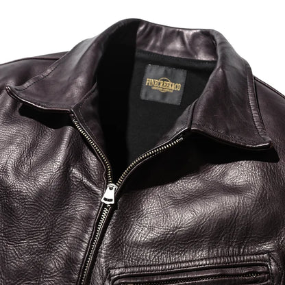 ファインクリークレザーアンドコー ACJK056 Almeida ブラック メンズ レザージャケット ホースハイド