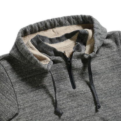 ダリーズアンドコ― 2219RTF 1930s RETROFIT SWEAT ハーフジップパーカー  黒杢ベージュ