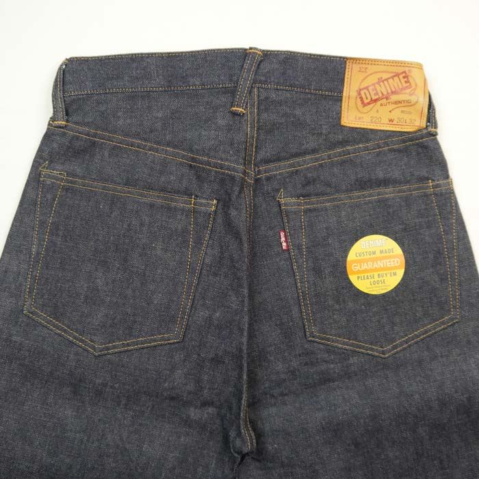 ドゥニーム DEPA-22AW001 DENIME Lot 220A (OFFSET XX MODEL) ワンウォッシュ メンズ デニム ドゥニーム XXモデル オフセット ワンウォッシュ チェーンステッチ 裾上げ無料