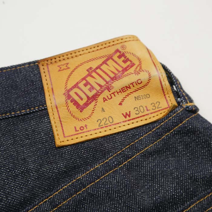 ドゥニーム DEPA-22AW001 DENIME Lot 220A (OFFSET XX MODEL) ワンウォッシュ メンズ デニム ドゥニーム XXモデル オフセット ワンウォッシュ チェーンステッチ 裾上げ無料