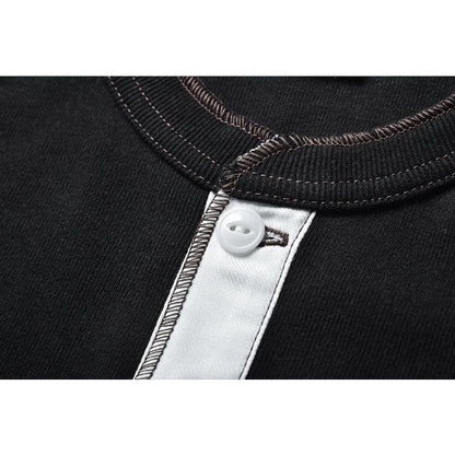 ジョーマッコイ MC13030 UNION SHIRTS S/S 半袖 ヘンリーネックシャツ ブラック メンズ