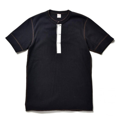 ジョーマッコイ MC13030 UNION SHIRTS S/S 半袖 ヘンリーネックシャツ ブラック メンズ