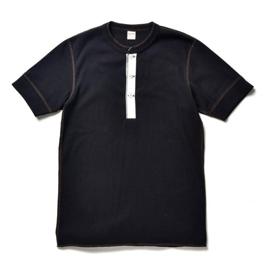 ジョーマッコイ MC13030 UNION SHIRTS S/S 半袖 ヘンリーネックシャツ ブラック メンズ