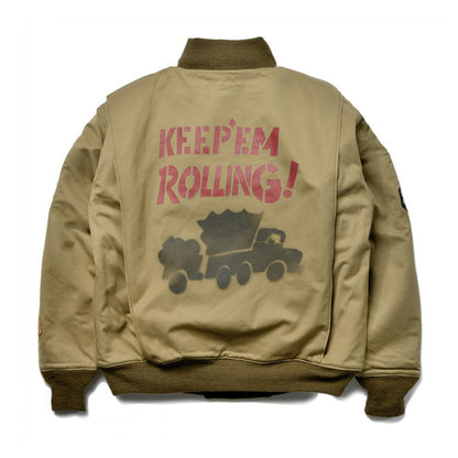 ザ リアルマッコイズ MJ22109 TANKERS / RED BALL HIGHWAY  レッドボールエクスプレス タンカースジャケット カスタム ミリタリージャケット カーキ メンズ