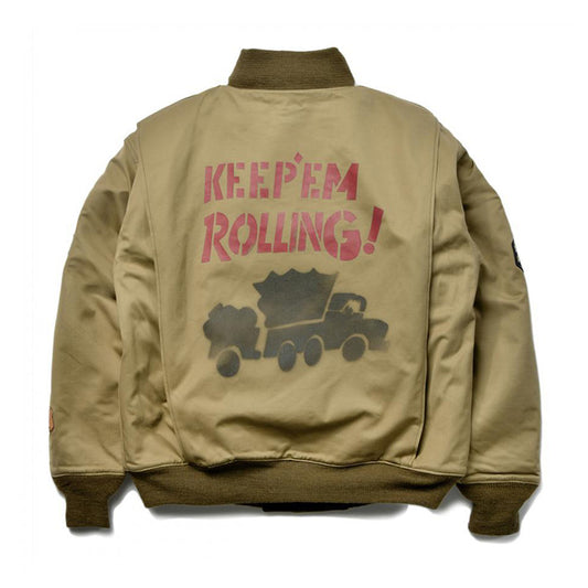 ザ リアルマッコイズ MJ22109 TANKERS / RED BALL HIGHWAY  レッドボールエクスプレス タンカースジャケット カスタム ミリタリージャケット カーキ メンズ