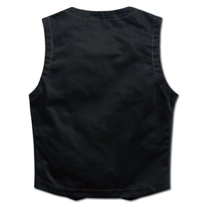 Mest.C[Horse Hide Leather Vest] :BROWN