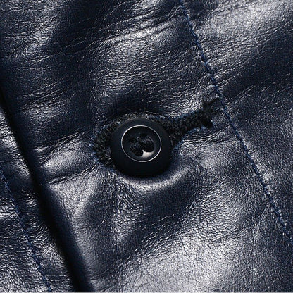 Mest.C[Horse Hide Leather Vest] :BROWN