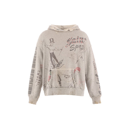 SAINT Mxxxxxx Alexis Ross / HOODIE DRAWING / SM-HR1-0000-C31 プルオーバーパーカー