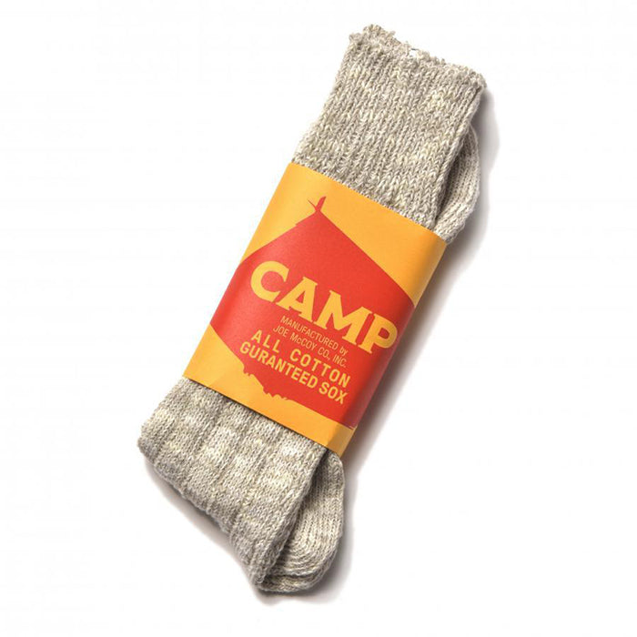 THE REAL McCOY'S,JOE McCOY OUTDOOR SOCKS 'CAMP':O.KHKAI SNOW GRAY