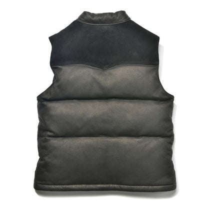 ジョーマッコイ MJ22119 DEERSKIN DOWN VEST ブラック 030 メンズ ディアスキン ダウンベスト