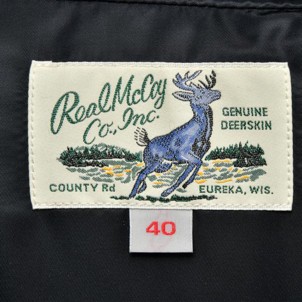 ジョーマッコイ MJ22119 DEERSKIN DOWN VEST ブラック 030 メンズ ディアスキン ダウンベスト