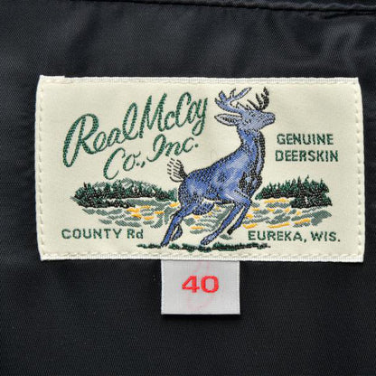 ジョーマッコイ MJ22119 DEERSKIN DOWN VEST ブラック 030 メンズ ディアスキン ダウンベスト