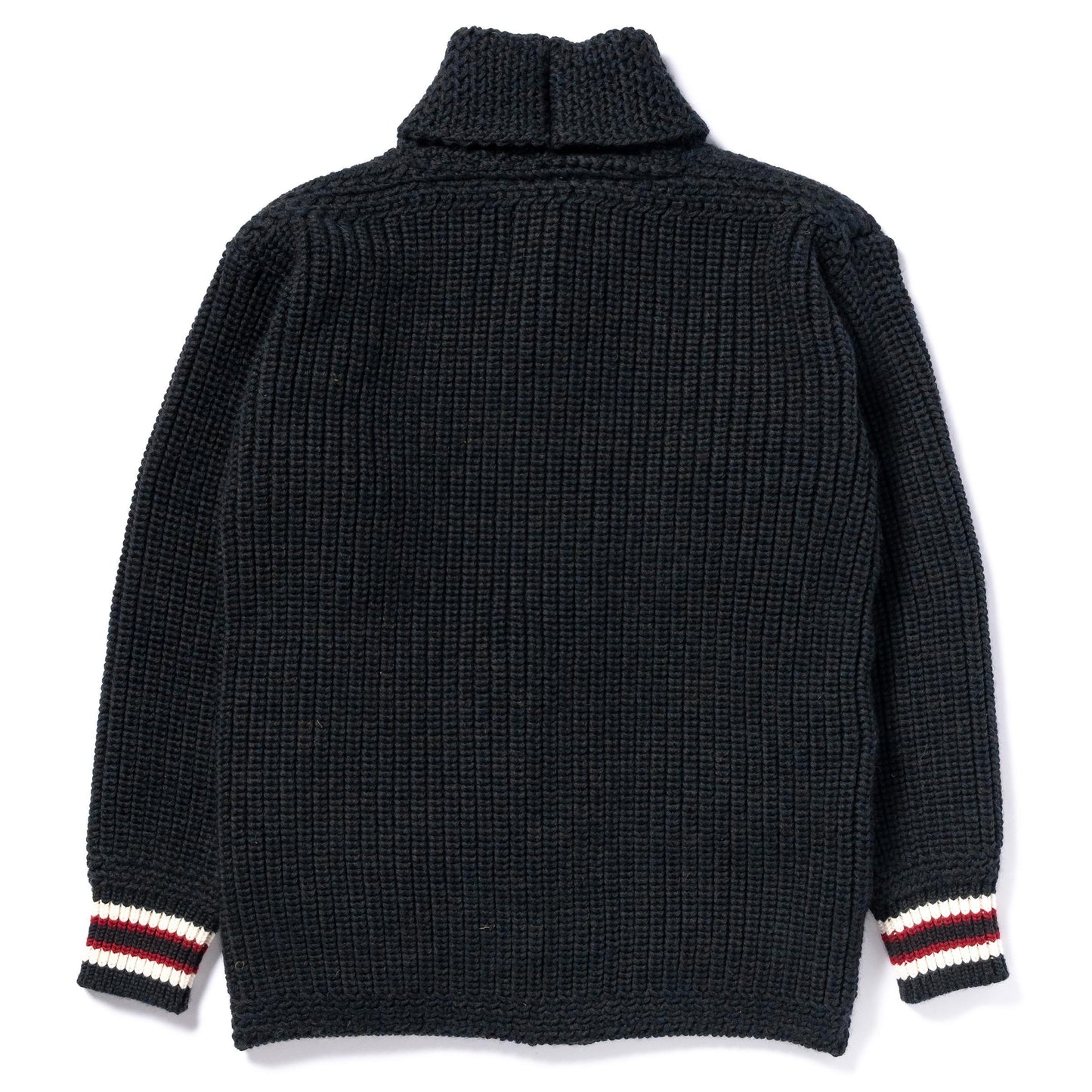 ジョーマッコイ MC24111 STRIPED SHAWL COLLAR CARDIGAN チャコール メンズ ショールカラー カーディガン