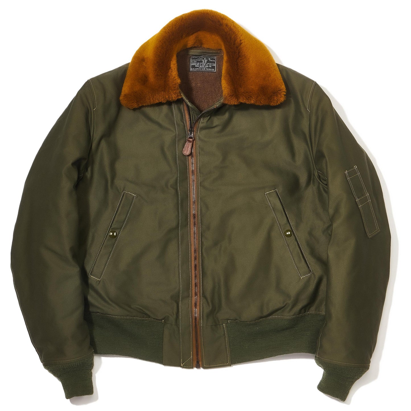 ザ リアルマッコイズ MJ23109 TYPE B-15 REAL McCOY MFG. CO. オリーブ / 150 メンズ フライトジャケット ミリタリー ボンバージャケット