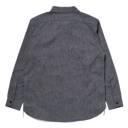 THE REAL McCOY'S,JOE McCOY 8HU CIGARETTE POCKET MOCK-TWIST CHAMBRAY WORK SHIRT