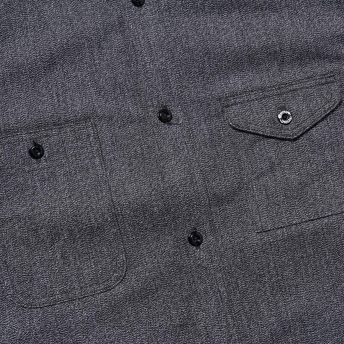 THE REAL McCOY'S,JOE McCOY 8HU CIGARETTE POCKET MOCK-TWIST CHAMBRAY WORK SHIRT