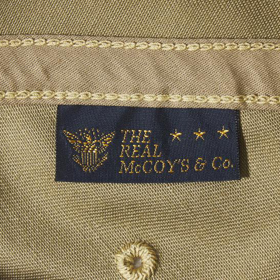 THE REAL McCOY'S LOGO BASEBALL CAP:KHAKI