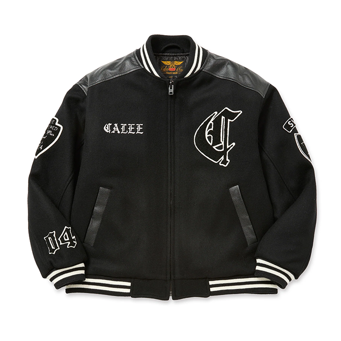 CALEE WOOL MELTON STADIUM JUMPER ＜S.V.D.S.H＞