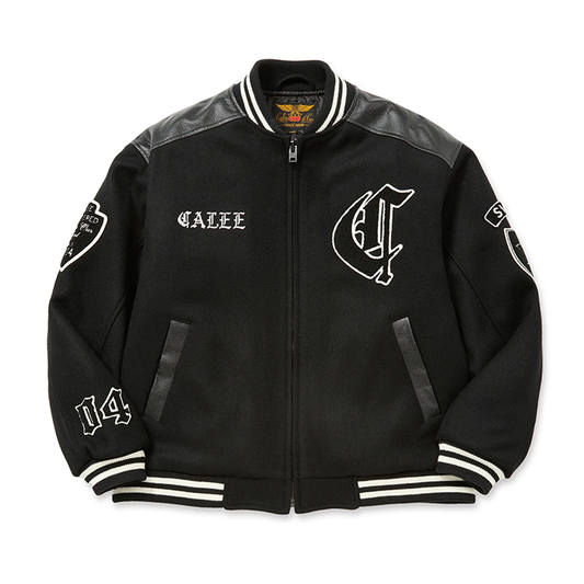 CALEE WOOL MELTON STADIUM JUMPER ＜S.V.D.S.H＞