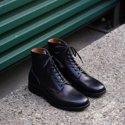 ブラザーブリッジ D015 ESCAPE VINTAGE BLK / CALF エスケープ メンズ レザー USサービスブーツ ダッチカーフ 牛革 ワークブーツ M43 タイプ3 先芯無し