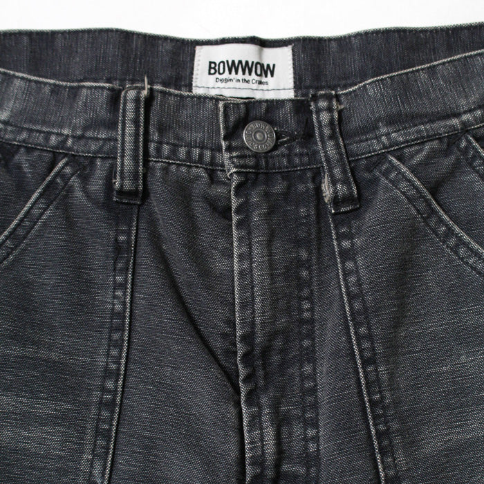 バウワウ BW2302-DDPA DOUBLE KNEE DUCK PAINTER PANTS AGEING BLACK AGEING ダブルニーペインターパンツ ブラック メンズ