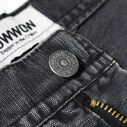 バウワウ BW2302-DDPA DOUBLE KNEE DUCK PAINTER PANTS AGEING BLACK AGEING ダブルニーペインターパンツ ブラック メンズ