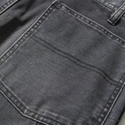 バウワウ BW2302-DDPA DOUBLE KNEE DUCK PAINTER PANTS AGEING BLACK AGEING ダブルニーペインターパンツ ブラック メンズ