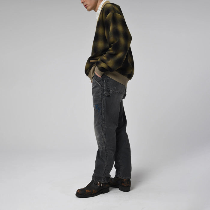 バウワウ BW2302-DDPA DOUBLE KNEE DUCK PAINTER PANTS AGEING BLACK AGEING ダブルニーペインターパンツ ブラック メンズ