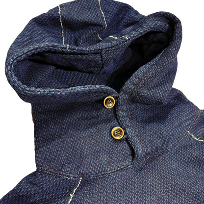 Yarn Dyed Indigo Hoodie:Sashiko