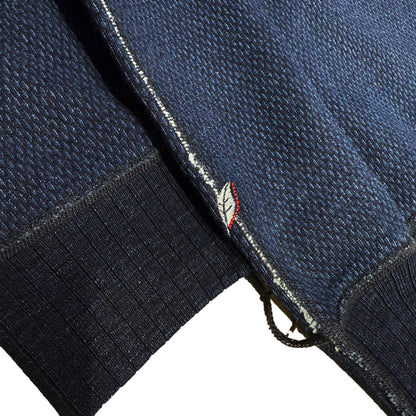 Yarn Dyed Indigo Hoodie:Sashiko