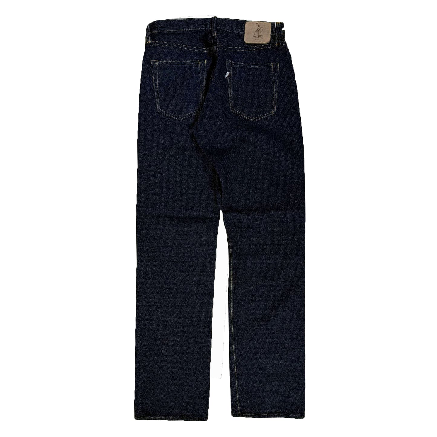 Sashiko 5 Pocket Pants - Loose Fit:Indigo x  Indigo sashiko
