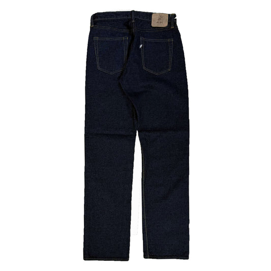 Sashiko 5 Pocket Pants - Loose Fit:Indigo x  Indigo sashiko