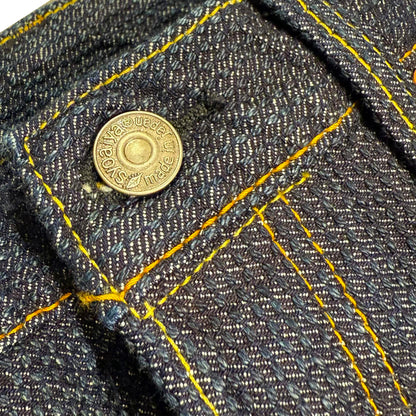 Sashiko 5 Pocket Pants - Loose Fit:Indigo x  Indigo sashiko