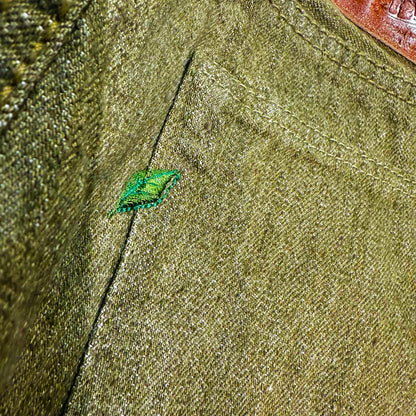 14oz Olive Regular Straight:Olive X White