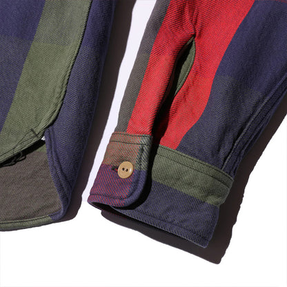ジェラード JP82125 Union Worker Shirt Short Length ウォーターメロン メンズ ネルシャツ ショート丈 ユニオンワークシャツ チェック 長袖 フランネル