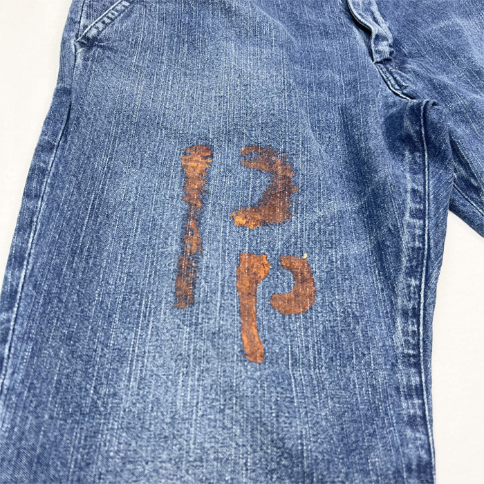 FULL COUNT×UNIQUE JEAN STORE 1002-PWH Denim Tapered Trousers 〔Prisoner of war〕コラボジーンズ