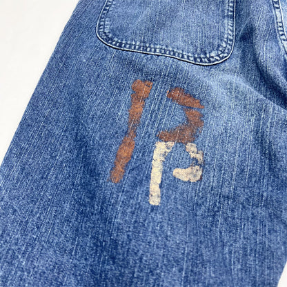 FULL COUNT×UNIQUE JEAN STORE 1002-PWH Denim Tapered Trousers 〔Prisoner of war〕コラボジーンズ