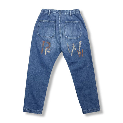FULL COUNT×UNIQUE JEAN STORE 1002-PWH Denim Tapered Trousers 〔Prisoner of war〕コラボジーンズ