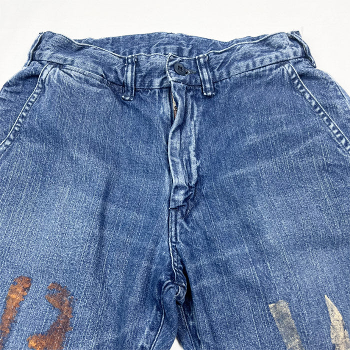 FULL COUNT×UNIQUE JEAN STORE 1002-PWH Denim Tapered Trousers 〔Prisoner of war〕コラボジーンズ