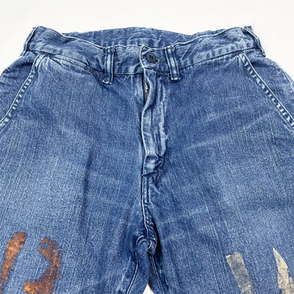 FULL COUNT×UNIQUE JEAN STORE 1002-PWH Denim Tapered Trousers 〔Prisoner of war〕コラボジーンズ