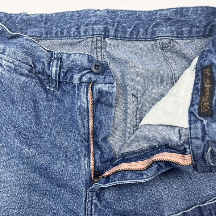 FULL COUNT×UNIQUE JEAN STORE 1002-PWH Denim Tapered Trousers 〔Prisoner of war〕コラボジーンズ