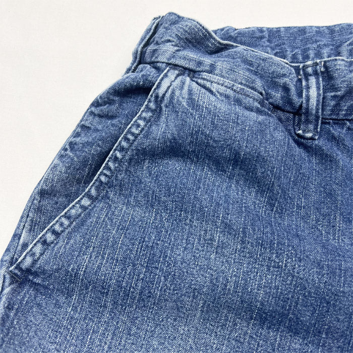 FULL COUNT×UNIQUE JEAN STORE 1002-PWH Denim Tapered Trousers 〔Prisoner of war〕コラボジーンズ