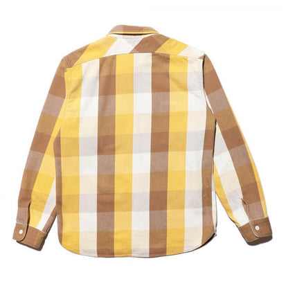 ジェラード JP02127 / JP02128 Union Workers Shirt Regular グレインマスタード メンズ ネルシャツ レギュラーレングス